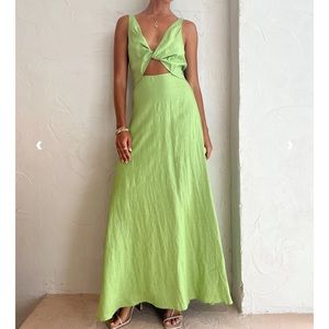 Issy Blue Skies Dress in Apple